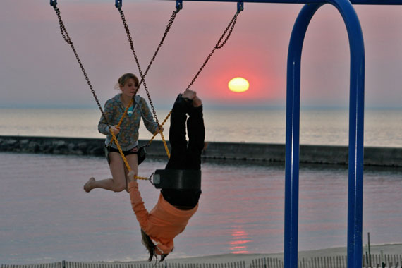 beach swings